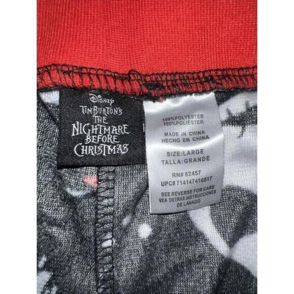 Disney Nightmare Before Christmas Jack‎ Skellington Sally Sleep Lounge Pants Lg - Picture 4 of 6